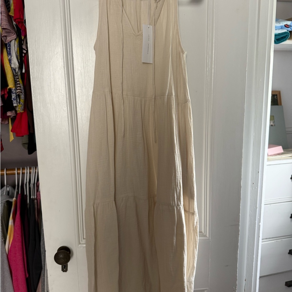 Lush Cream Long Sleeve Dress
